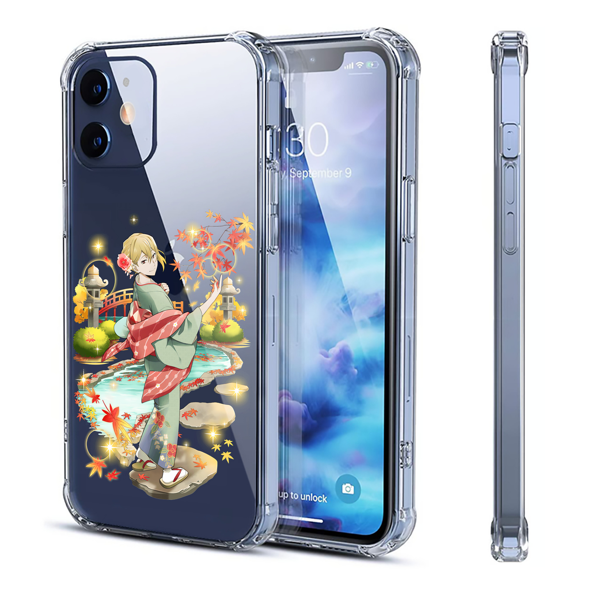 （画像用） 文豪ストレイドッグス Bungo Stray Dogs 【iPhone 12シリーズ対応】透明スマホケース（クリアソフトケース）